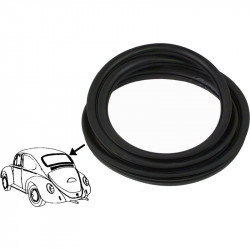 Rear window seal with groove for moulding, Brazil