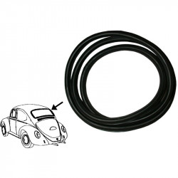 Rear window seal without groove for moulding, Cal look