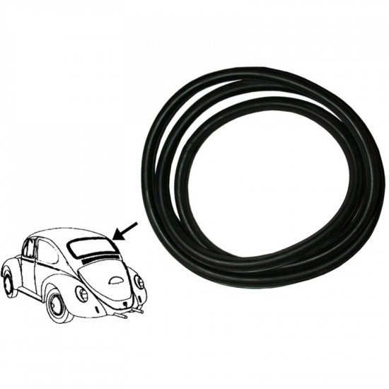 Rear window seal without groove for moulding, Cal look