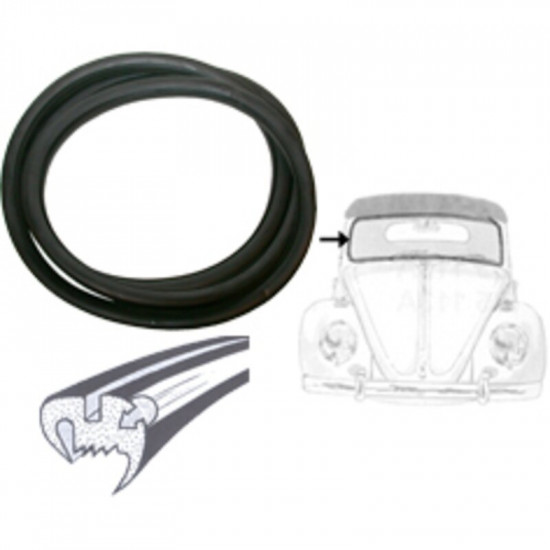 Seal for windscreen with groove for moulding, OE-style, 3003 mm, Brazil
