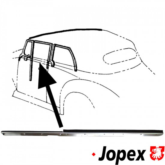 Window scraper, outside front door, left