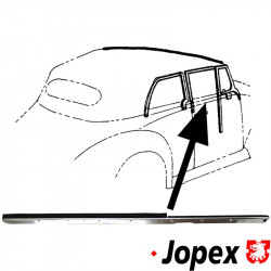 Window scraper, outside front door, right