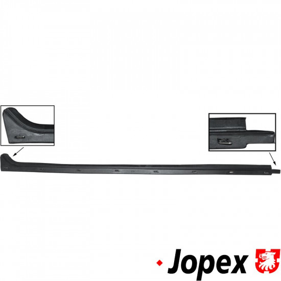 Inner scraper including spring clips, left