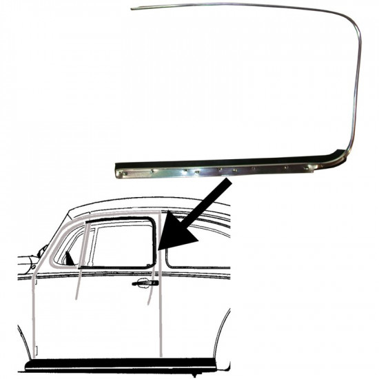 Trim door frame, left, Brazil