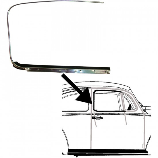 Trim door frame, right, Brazil