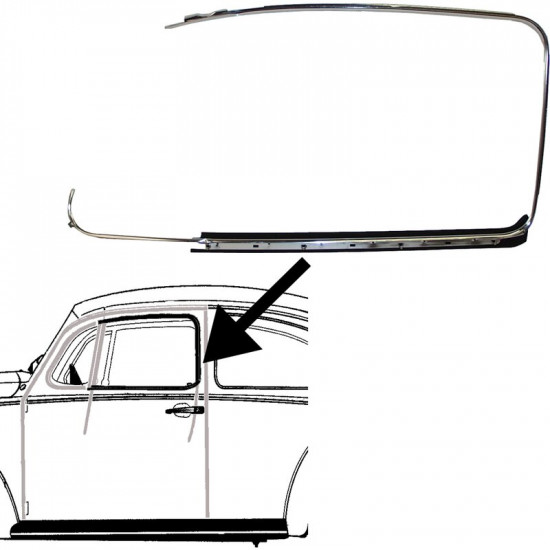 Trim door frame, left, Brazil