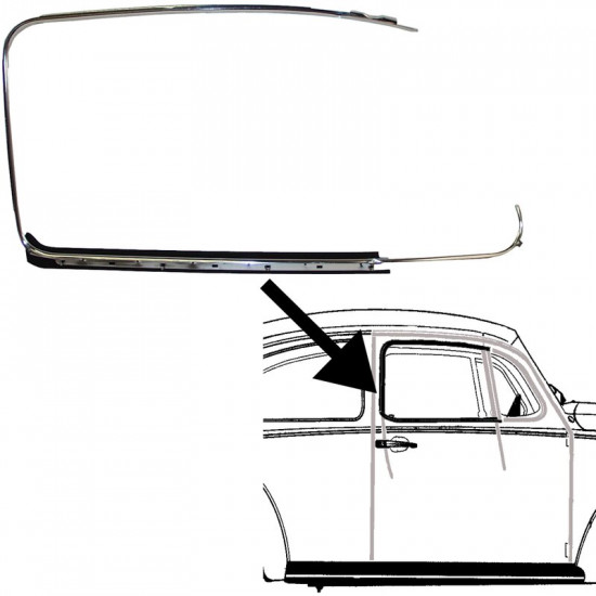 Trim door frame, right, Brazil