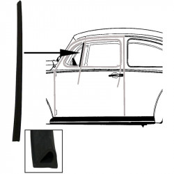 De-luxe (opening) quarter light seal 08/64-12/86