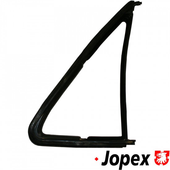 Vent window seal, left. For models with moulding