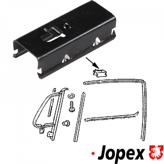 Felt channel retaining clip