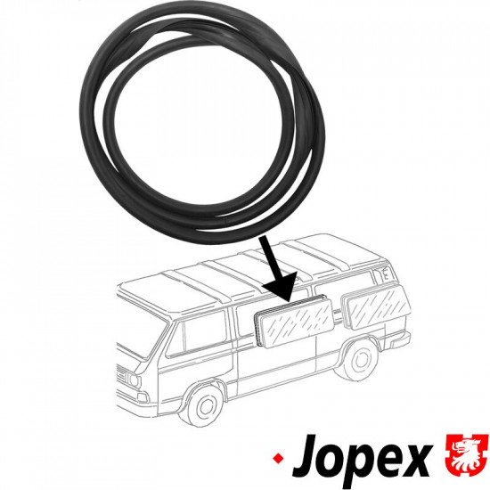 Side window seal, centre