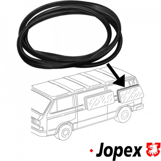 Aizmugurējo sānu loga blīvgumija. VW T3. OE 253845341