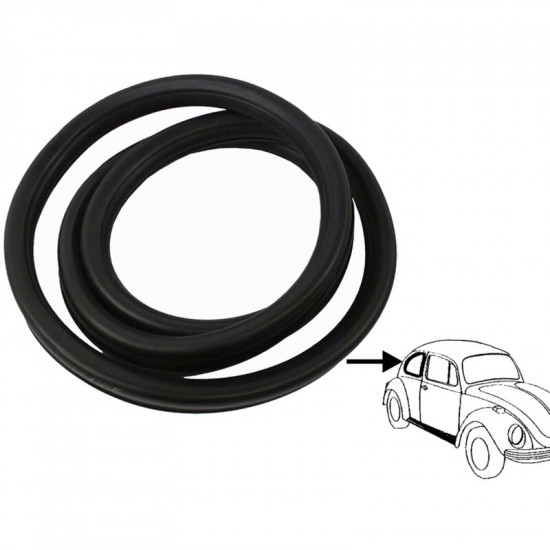 Quarter window seal, late, left, Brazil