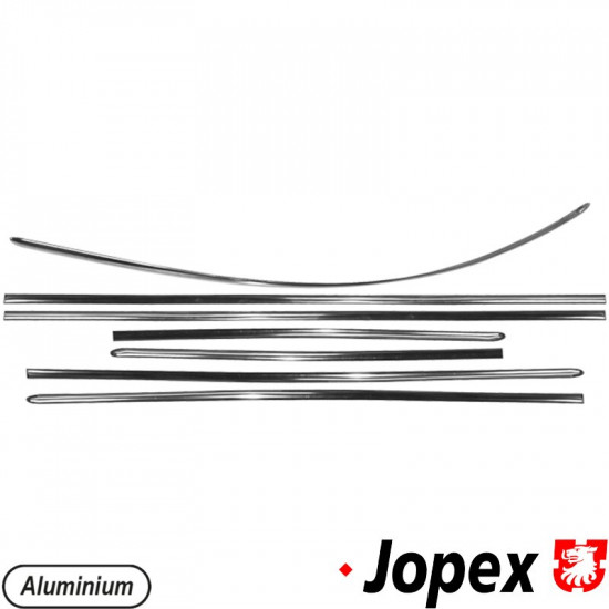 Body moulding kit, 7 pcs., aluminium, Brazil
