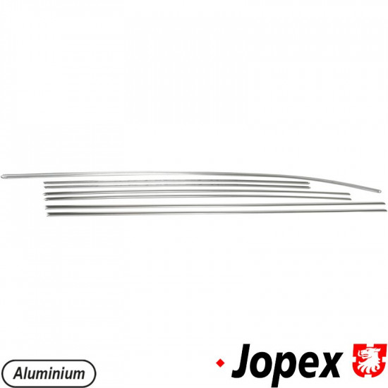 Body moulding kit, 7 pcs, aluminium, Brazil