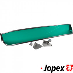 Sun visor, outer, windscreen front, green