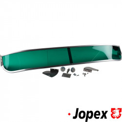 Sun visor, outer, windscreen front, green