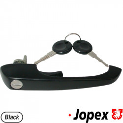 Door handle with keys, black