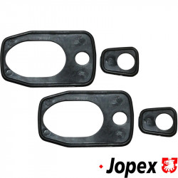 Rubber gasket for outer door handle, front and rear part, pair