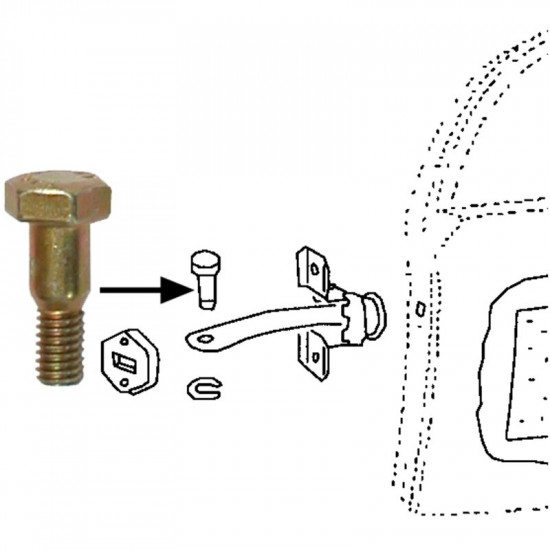 Pivot for door opening strap