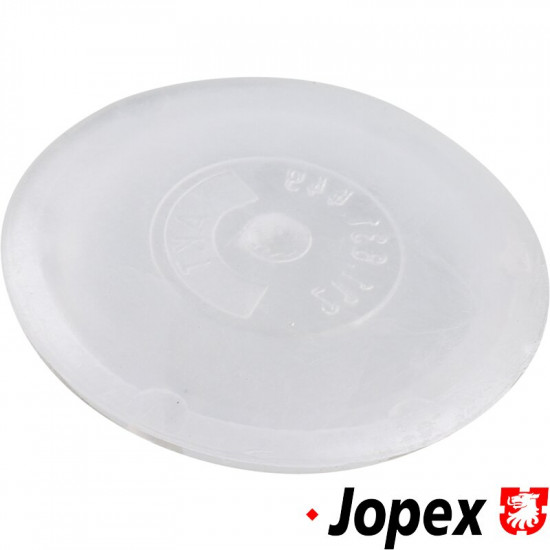 Plug for door hinge bolt, milky white, 25 mm (2 pcs. needed per door)