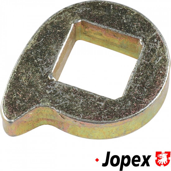 Locking cam for sliding door hinge, upper