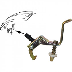 Lock carrier, bonnet, with pin, upper part