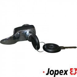 Lock for engine lid with keys, chrome