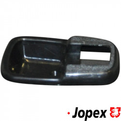 Door pull screen, plastic, black