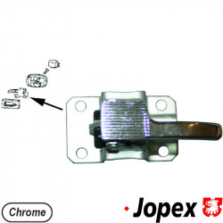 Door inner operating lever, chrome, left