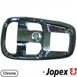 Door pull screen, metal, chrome