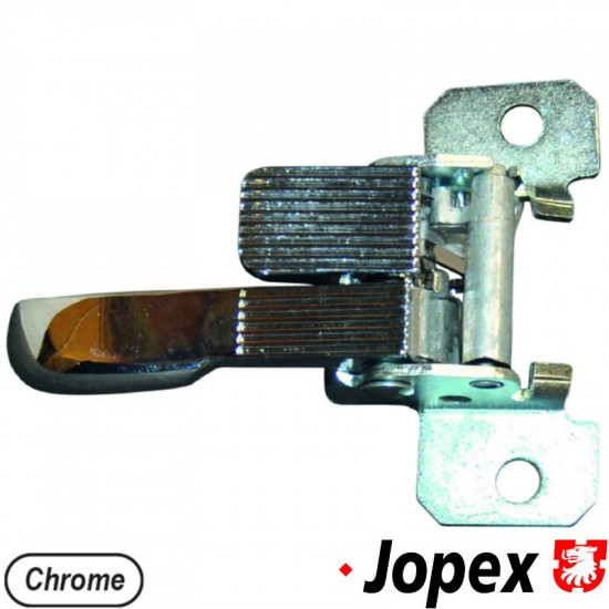 Door inner operating lever, metal/chrome, right