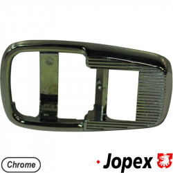 Door pull screen, metal, chrome, left/right