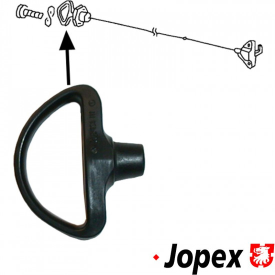 Loop for release cable, fuel filler door