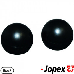 Heater lever knobs, black, 2 pcs.