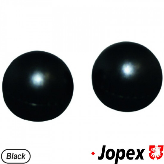 Heater lever knobs, black, 2 pcs.