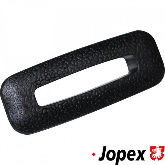 Trim for seat back rest knob, black, plastic