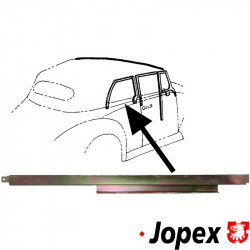 Lift channel for quarter window, right