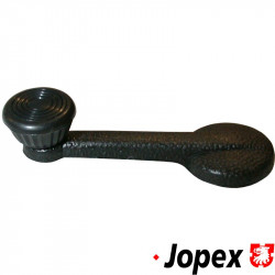 Window winder handle, black knob, left/right