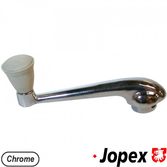 Window winder handle, ivory knob