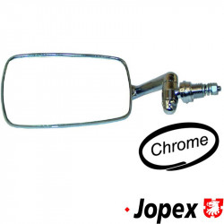 Door mirror, left, chrome, OE style