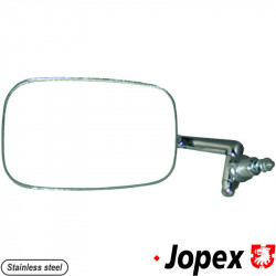 Door mirror, left, stainless steel