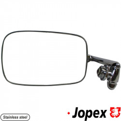 Door mirror, left, stainless steel