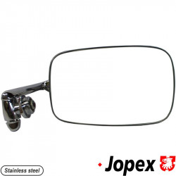 Door mirror, right, stainless steel