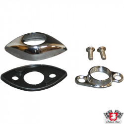 Door mirror base kit with seal, left/right
