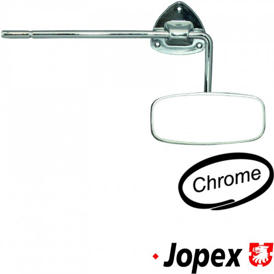 Rearview mirror, polished