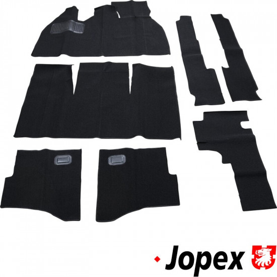 Carpet kit, 7 pcs., black