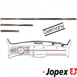 Moulding set for dashboard, aluminium, polished, German quality