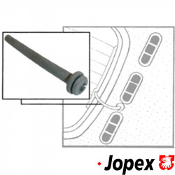 Tube for rear window defogger wire