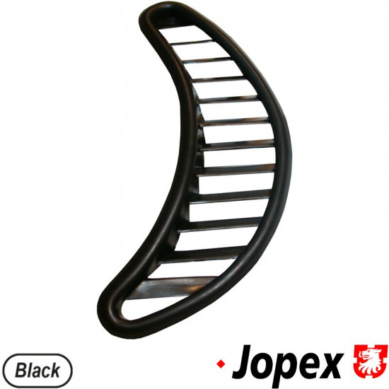 Trim plate for air vent, black, plastic, rear, left